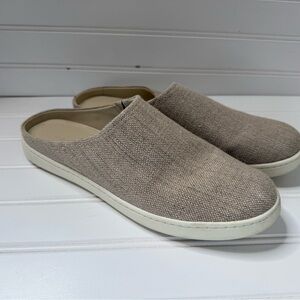 Vince Vianne Woven Shoes Mule 8 Natural Slip On Women 38 1511